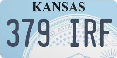 KS license plate 379IRF