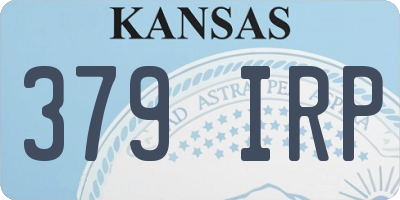 KS license plate 379IRP