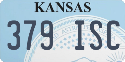 KS license plate 379ISC
