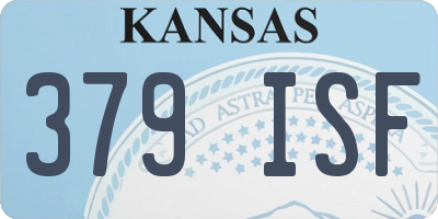 KS license plate 379ISF
