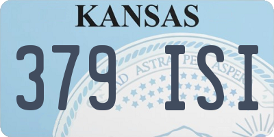 KS license plate 379ISI