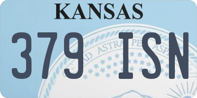 KS license plate 379ISN