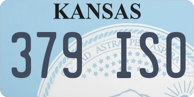 KS license plate 379ISO