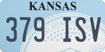 KS license plate 379ISV