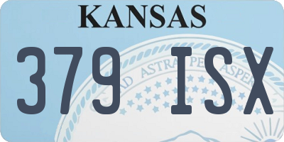 KS license plate 379ISX