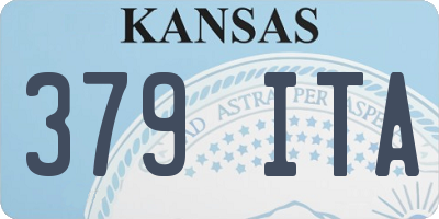 KS license plate 379ITA