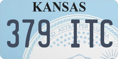 KS license plate 379ITC