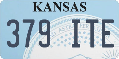 KS license plate 379ITE