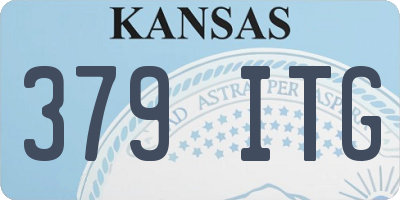 KS license plate 379ITG