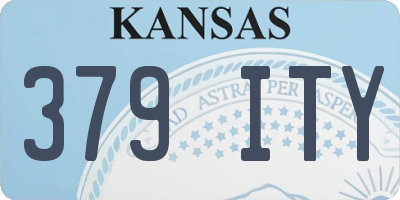 KS license plate 379ITY
