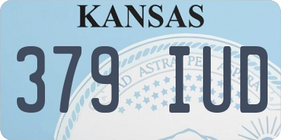 KS license plate 379IUD