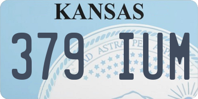 KS license plate 379IUM