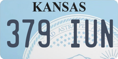 KS license plate 379IUN