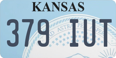 KS license plate 379IUT