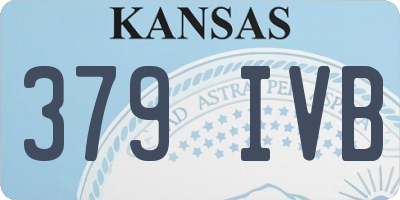 KS license plate 379IVB