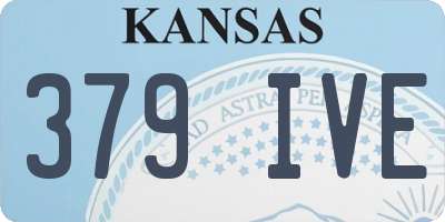 KS license plate 379IVE
