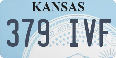 KS license plate 379IVF