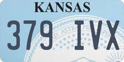 KS license plate 379IVX