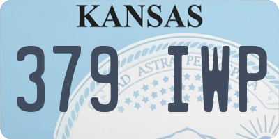 KS license plate 379IWP