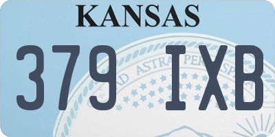 KS license plate 379IXB