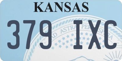 KS license plate 379IXC