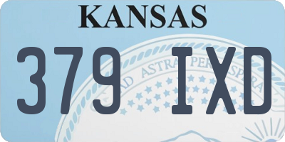 KS license plate 379IXD