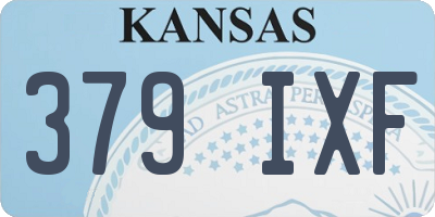 KS license plate 379IXF