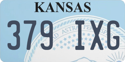 KS license plate 379IXG