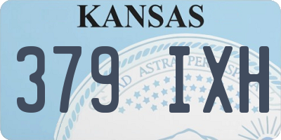 KS license plate 379IXH