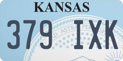 KS license plate 379IXK