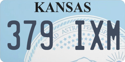 KS license plate 379IXM