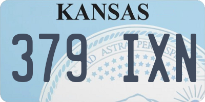 KS license plate 379IXN