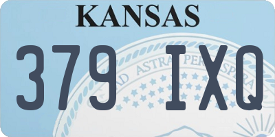 KS license plate 379IXQ