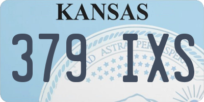 KS license plate 379IXS