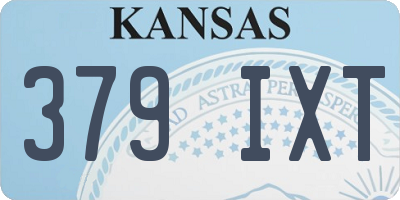 KS license plate 379IXT