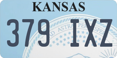 KS license plate 379IXZ