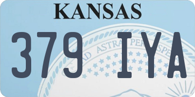KS license plate 379IYA