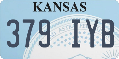 KS license plate 379IYB