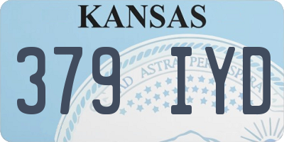 KS license plate 379IYD