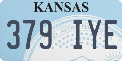 KS license plate 379IYE