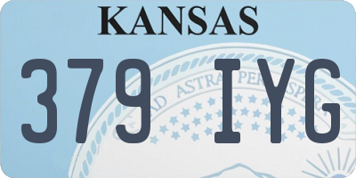 KS license plate 379IYG