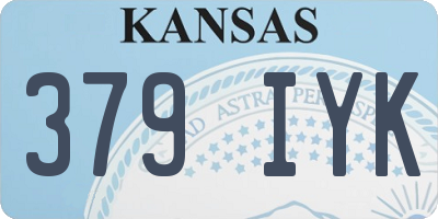 KS license plate 379IYK