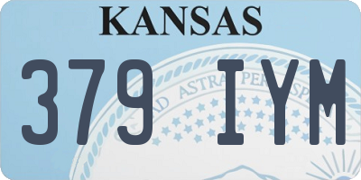 KS license plate 379IYM
