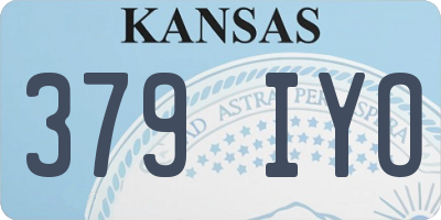 KS license plate 379IYO