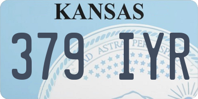 KS license plate 379IYR