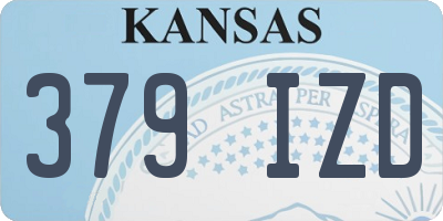 KS license plate 379IZD