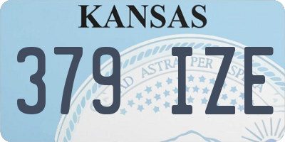 KS license plate 379IZE