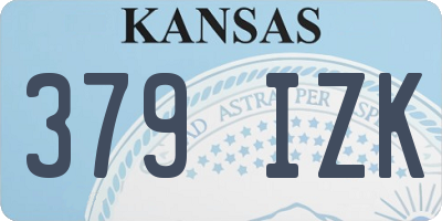 KS license plate 379IZK