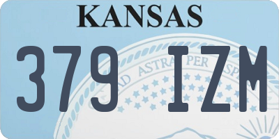 KS license plate 379IZM