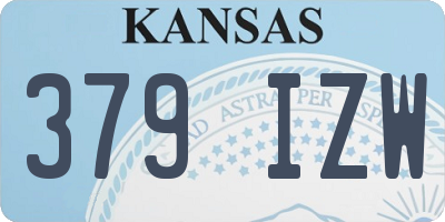 KS license plate 379IZW